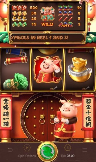Piggy Gold — paytable e Wild ×10